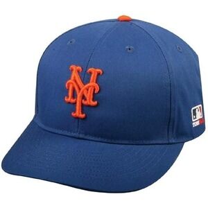 MLB New York Mets Baseball Cap Hat - Youth Adjustable Team Blue/Orange